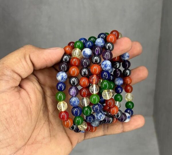 seven chakra stone bracelet